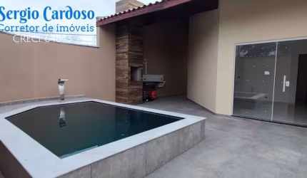CASAS NOVAS 3 QUARTOS NO CIBRATEL! PISCINA E CHURRASQUEIRA ITANHAEM/SP