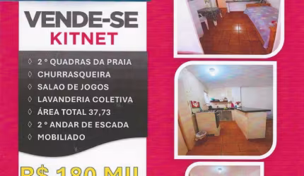 OPORTUNIDADE! KITNET NO BAIRRO AVIAÇÃO 2 ° QUADRAS DA PRAIA
