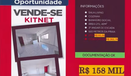 móvel para venda possui 40 metros quadrados com 1 quarto em Ocian - Praia Grande - SP