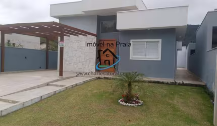 Casa em Condomínio para Venda em Caraguatatuba, Praia da Mococa, 3 dormitórios, 1 suíte, 2 banheiros, 3 vagas