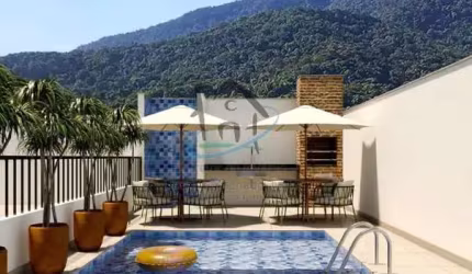 Apartamento para Venda em Ubatuba, Sertão da Quina, 2 dormitórios, 1 banheiro, 1 vaga