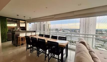 Apartamento de Alto Padrão Lindo e Decorado – 152 m² | 3 Suítes | 3 Vagas | Varanda Gourmet
