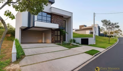 Magnífica casa moderna em conceito aberto, com 3 suítes, à venda por R$ 1.249.990 - Condomínio Reserva Central Parque - Salto/SP
