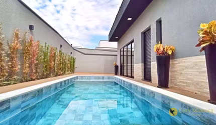 Coisa Linda! Espetacular sobrado com piscina e 4 suítes, à venda por R$1.700.000 - Condomínio Central Parque - Salto/SP