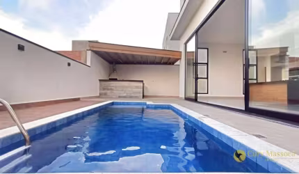 Moderno! Extraordinário sobrado com Piscina e 3 suítes, à venda por R$1.985.000 - Condomínio Central Parque - Salto/SP
