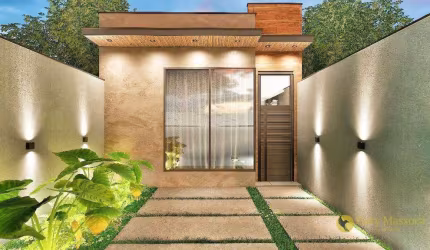 Magnífica casa térrea com projeto moderno e 3 dormitórios, à venda por R$590.000 - Vila Flora - Salto/SP