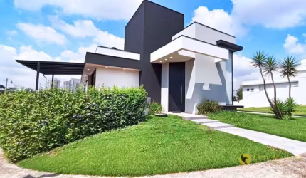 Porteira Fechada! Magnífica casa de esquina, com SPA e 3 suítes, totalmente MOBILIADA, à venda por R$1.599.000 - Condomínio Central Parque - Salto/SP