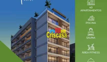 Flat com 1 dormitório à venda, 32 m² por R$ 410.138,79 - Centro - Cabo Frio/RJ