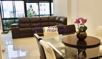 Excelente apartamento com 170m², 4 quartos sendo 2 suítes e 3 vagas de garagem.