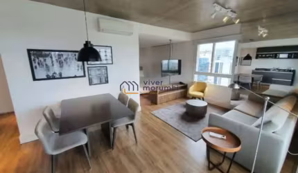 Apartamento mobiliado 63m2 pra locação no Brooklin