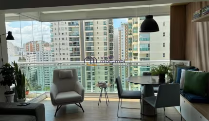 Apartamento no Campo Belo. 1 dormitório, 1suite, 1 vaga. mobiliado