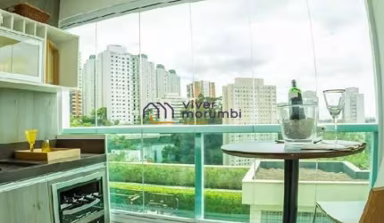 Apartamento no Morumbi, com 2 Dormitórios, sendo 2 Suítes, 2 Vagas. Fotos do Decorado.