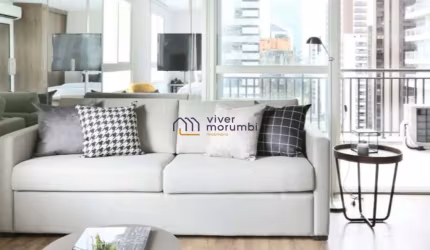 APARTAMENTO NO MELHOR DO BROOKLIN/ 1 DORMITÓRIO/ 63mts²/ 1VAGA/ MOBILIADO/ CONFIRA!!!