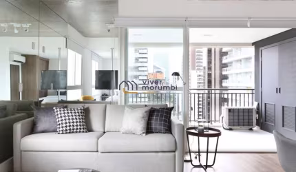Studio mobiliado próximo a Berrini com 1 vaga