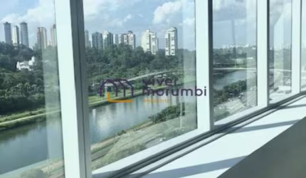 Sala comercial 127m², 2 banheiros, 5 vagas no completo Nações 17007