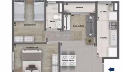Open House vende apto. 2 quartos no Fonseca próximo ao Mercado Municipal