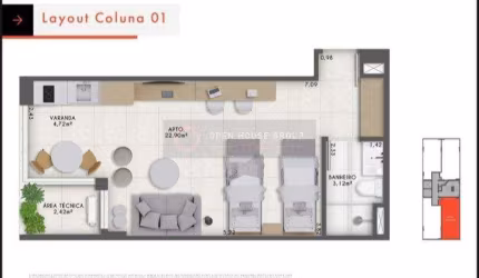 Open House vende LOFT em Icaraí (entre R. Gavião Peixoto e Av. Roberto Silveira)