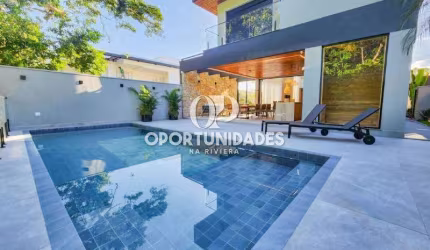 Casa à venda com 6 suítes, 379m² de área construída, em Riviera de São Lourenço Bertioga SP.