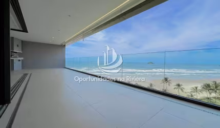 Apartamento Pé na areia Frontal, 4 suítes, em Riviera de São Lourenço, Bertioga - SP
