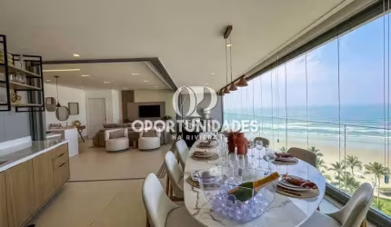 Apartamento à venda, Pé na areia Frontal, 4 suítes, em Riviera de São Lourenço, Bertioga - SP