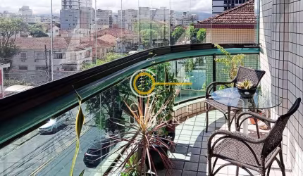 Apartamento com 3 dormitórios à venda, 150 m² por R$ 1.090.000,00 - Embaré - Santos/SP