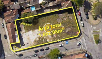 Terreno à venda, 1682 m² por R$ 7.500.000,00 - Encruzilhada - Santos/SP