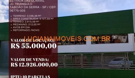GALPÃO DE 3127 M² EM TABOÃO DA SERRA