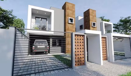 Casa em condomínio fechado com 3 quartos à venda na Rua Mato Grosso, 1536, Portão, Curitiba, 123 m2 por R$ 755.599