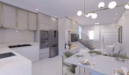 Casa em condomínio fechado com 2 quartos à venda na Conceição de Itanhaem, 2450, Jardim Coronel, Itanhaém, 82 m2 por R$ 340.000