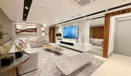 Apartamento com 3 suítes mobiliado à venda, 191 m² por R$ 3.680.000 - Campestre - Santo André/SP