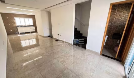 Sobrado com 3 dormitórios para alugar, 160 m² por R$ 4.091,01/mês - Campestre - Santo André/SP