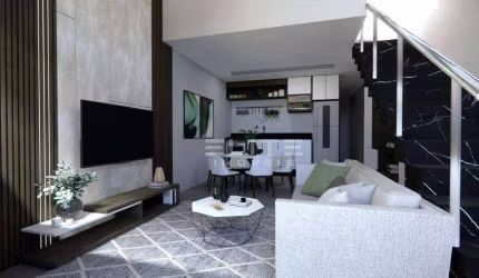 Casa térrea com espaço gourmet na cobertura