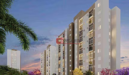 Apartamento com 2 dormitórios à venda, 41 m² por R$ 253.520,00 - Capotuna - Jaguariúna/SP