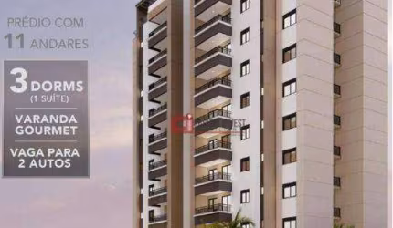 Apartamento com 3 dormitórios à venda, 79 m² por R$ 585.000,00 - Jardim Capotuna  - Jaguariúna/SP
