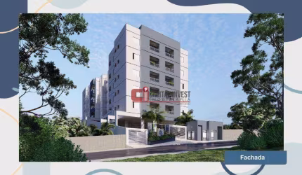 Lindo apto em construção, ótima localização. 2 dorms (sendo uma suíte), elevador, varanda gourmet, piscina, salão de festas e 2 vagas cobertas.