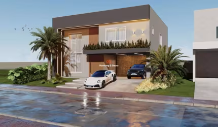 Casa exuberante à venda no Centro de Portão - Condomínio Nelsi Haas! Imóvel em construção!
