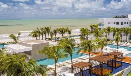 Apartamento à venda Mare Bali Cotovelo, 2 quartos (1 suíte) 56m2, sala, varanda.