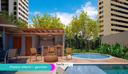 ibeda - MOOD Parque das Dunas  Apto Capim Macio. Sala, 2 quartos + home 70m2, 1v