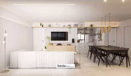 ibeda -  Rosalía Apartamento Lagoa Nova. Sala varanda gourmet, 3 suítes, wc, 2v