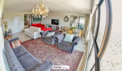 ibeda - Apartamento 4 suítes no Tirol com 222m2 alto padrão, Moura Dubeux,  4vgs