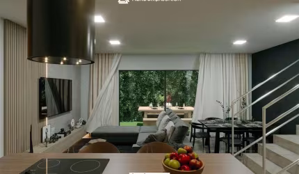 Casa em condomínio Residencial. Belo Jardim. Sala ampla, 3 quartos (1 suíte), 2v