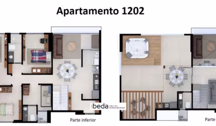 ibeda - Anita Malfatti Cobertura em Lagoa Nova  3 quartos (2 suíte), gourmet