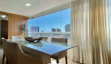 Quartier Lagoa Nova. Sala ampla 119m², 3 suítes, varanda gourmet, lavabo 2 vagas
