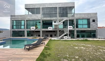 Apartamento com 1 quarto à venda na Avenida Benvindo Taques Horta Júnior, Jardim Atlântico Central (Itaipuaçu), Maricá, 26 m2 por R$ 169.999