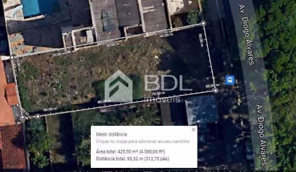 Terreno comercial à venda na Avenida Diogo Álvares, 970, Parque São Quirino, Campinas por R$ 499.000