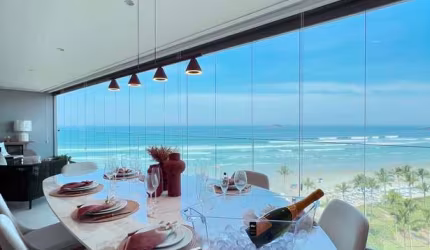 Apartamento Pé Na Areia Vista Mar Frontal