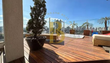 Magnifica cobertura, com vista panorâmica, localizada no Brooklin.