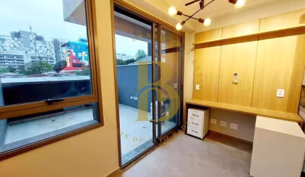 Novo Studio Garden – Moderno, Funcional e com Terraço Charmoso!