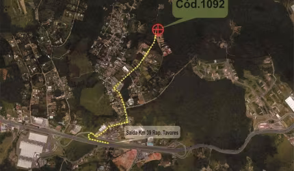 TERRENO - Chácara Recanto Verde (2 LOTES) total 2.092,72 m² - Km 39 Rap Tavares