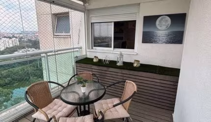 Semi mobiliado, em andar alto e com varanda gourmet - lumina gramercy